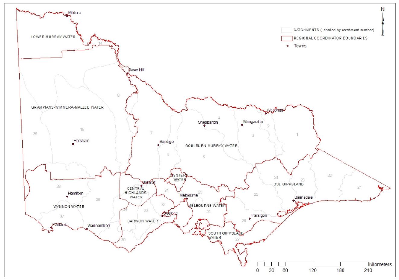 Blue Green Algae Regional Coordinator Boundaries